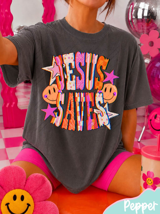 Retro Jesus Saves 08625