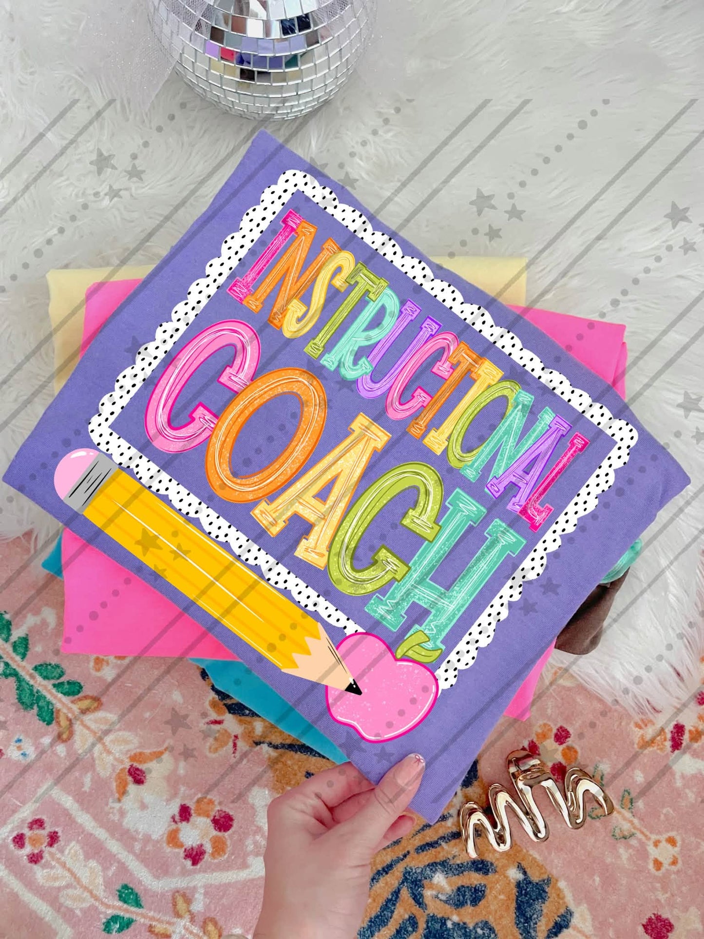 School Titles Dots Outline (Choose Yours) 08790