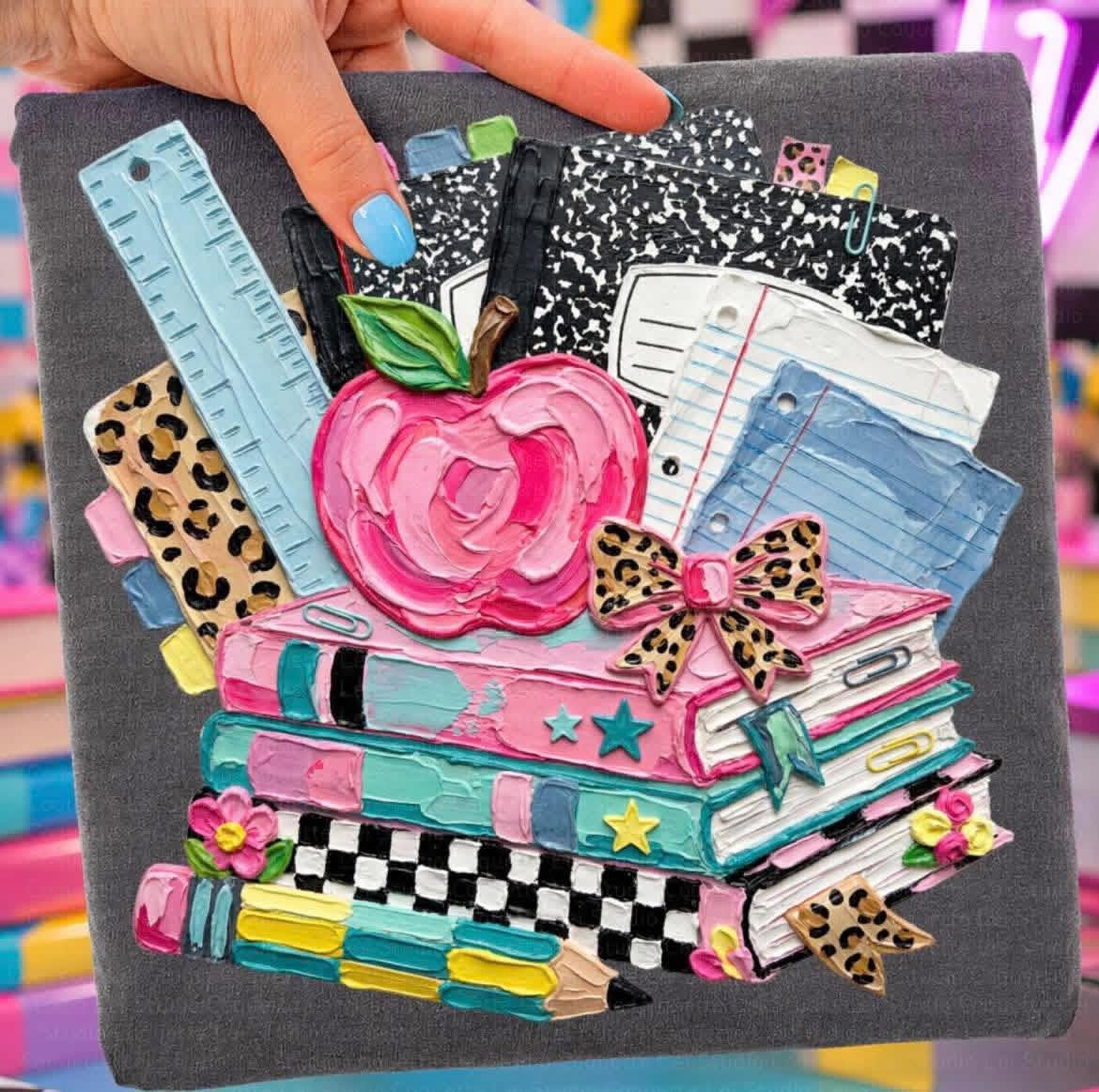 Faux Paint School Supplies 08590