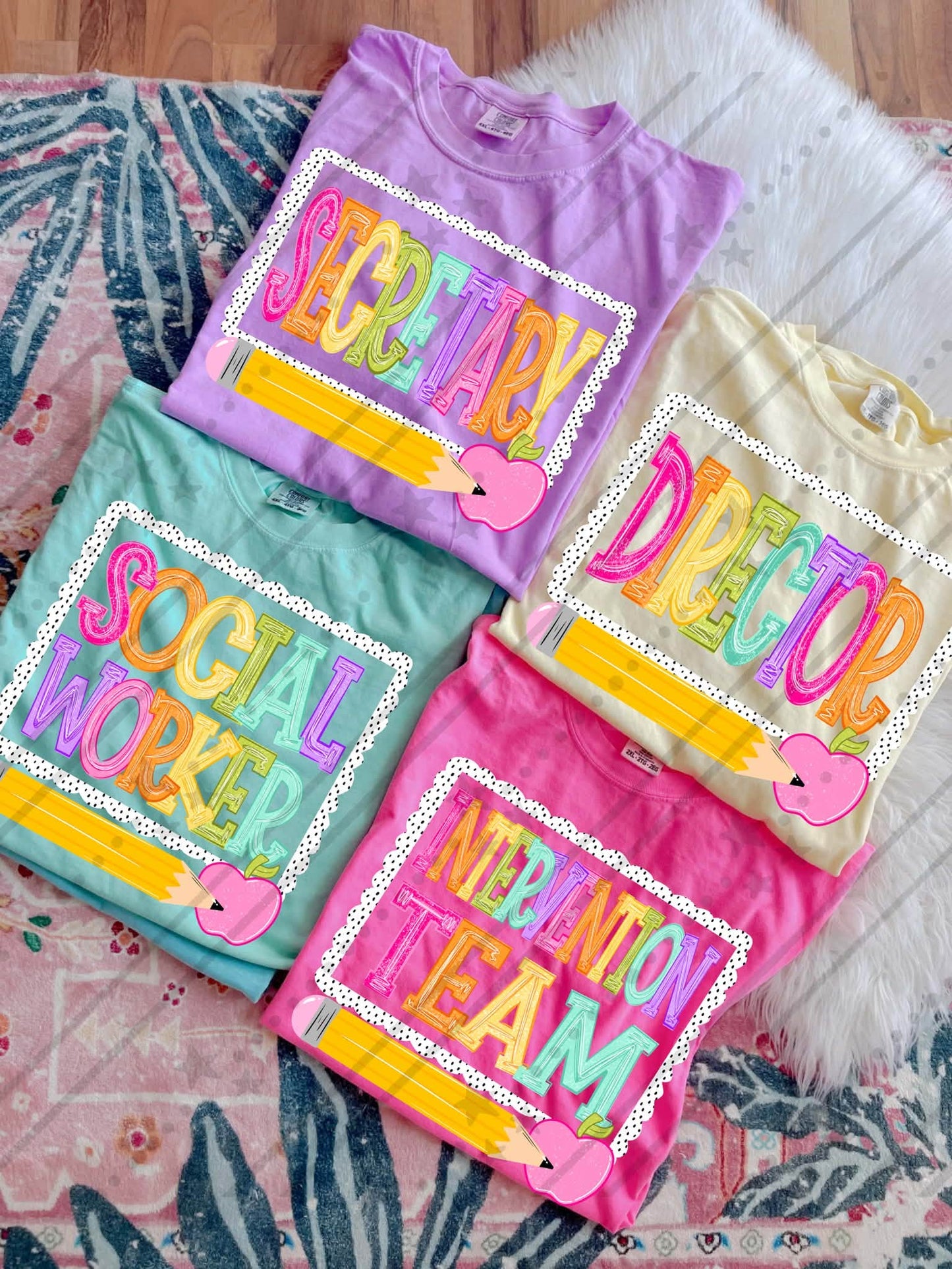 School Titles Dots Outline (Choose Yours) 08790