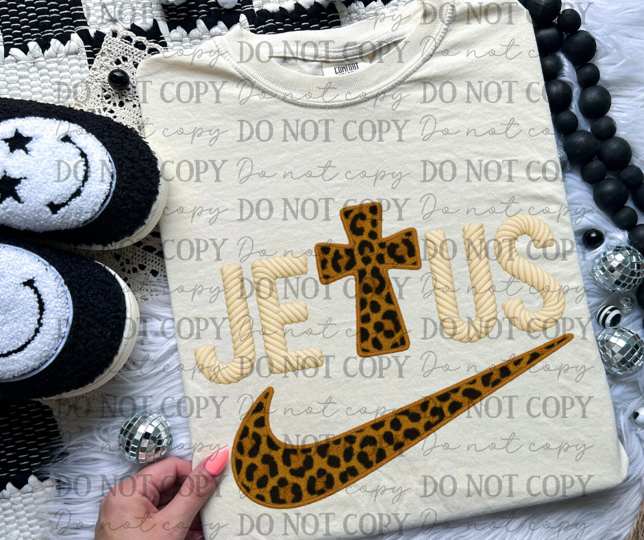 Leopard Cross Jesus Swoosh 06960