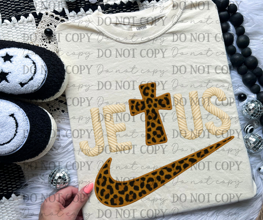 Leopard Cross Jesus Swoosh 06960