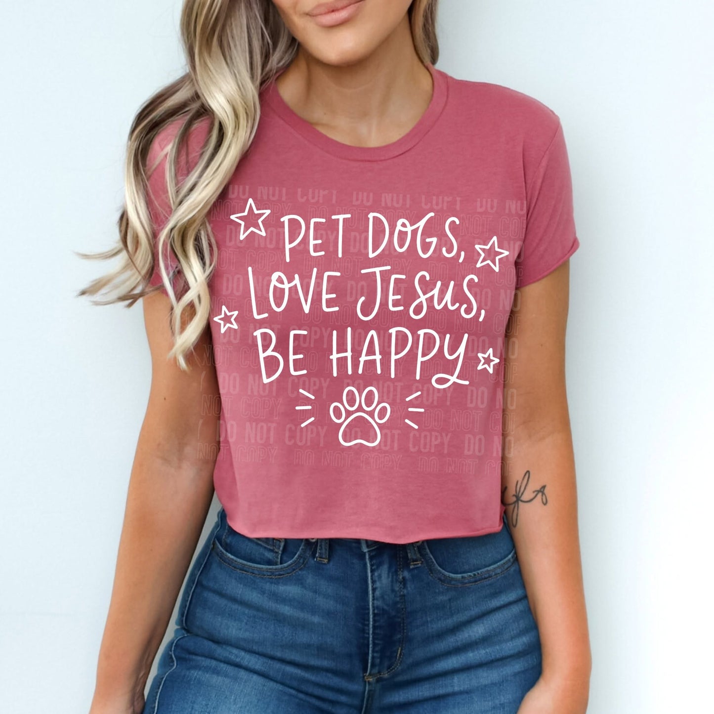 Pet Dogs Love Jesus Be Happy 08729