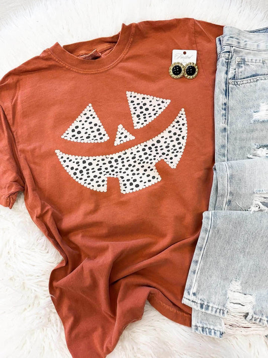 Dots Jack O Lantern Face 08763