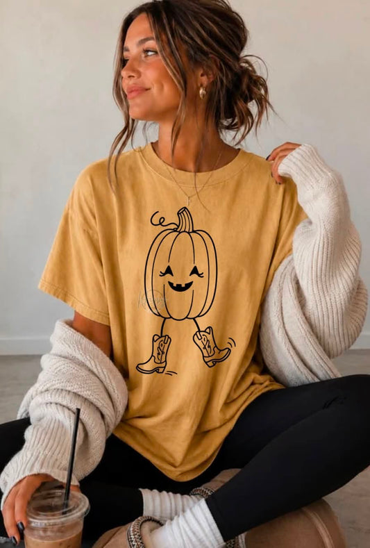 Doodle Cowboy Pumpkin 08792