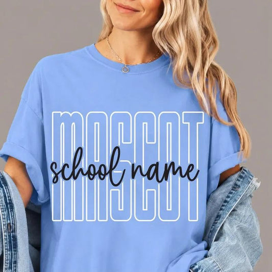 Custom Mascot School Name 08840