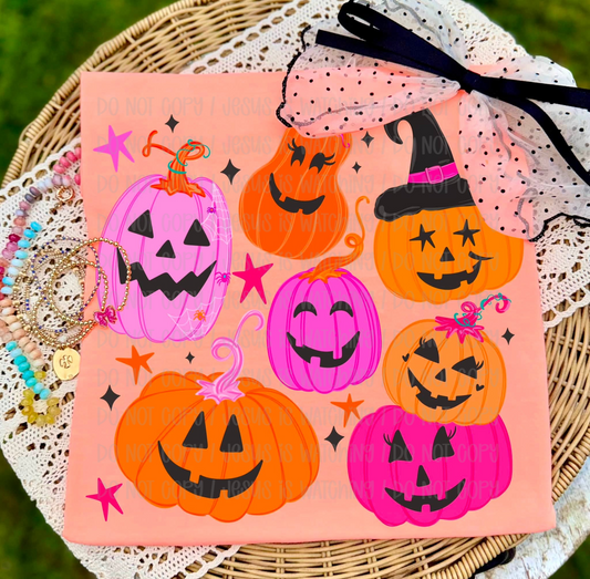 Orange and Pink Pumpkins 08852