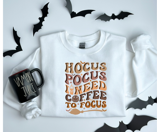 Hocus Pocus I Need Coffee to Focus DTF Transfer 06087