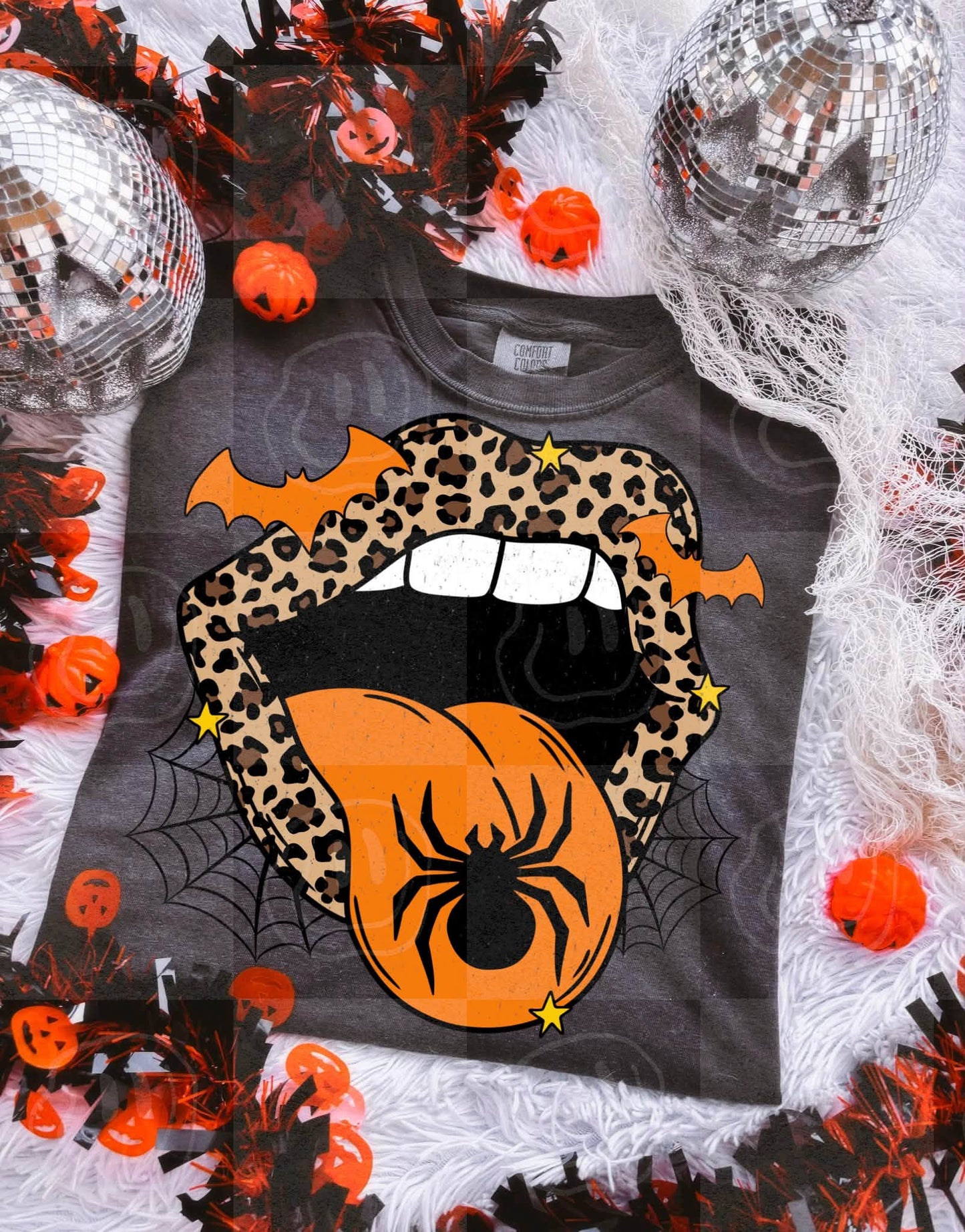 Halloween Leopard Lips Tongue 08961