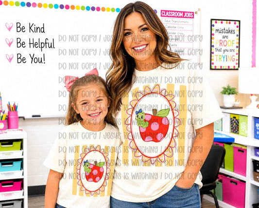Polka Dot Apple Frame Stripes 08973