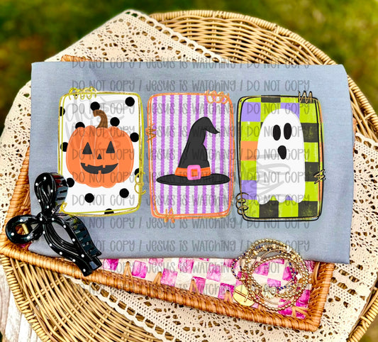 Jack O Lantern Witch Hat Ghost Frames 08970