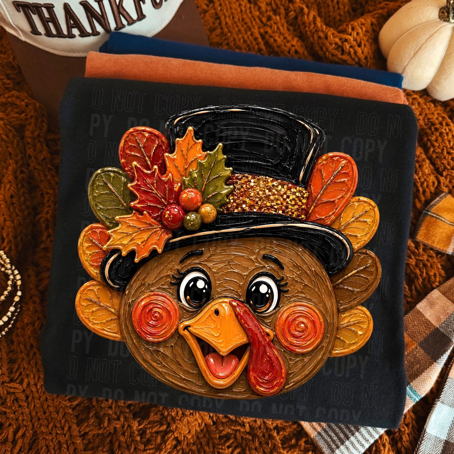 Faux Painted Turkey 09564