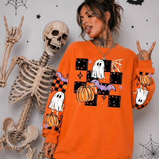 Ghost Bat Pumpkin Checkered (SLEEVES SOLD SEPARATELY) 09252