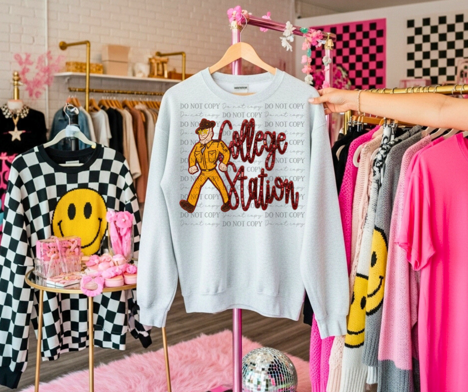 Sequin College Mascots (Choose Yours) 07262