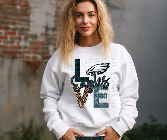 Love Philadelphia Eagles Leopard 03511
