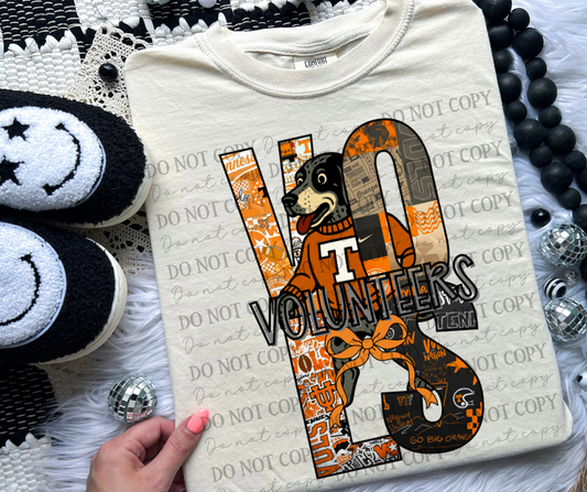 Tennessee Volunteers Retro Collage 06892