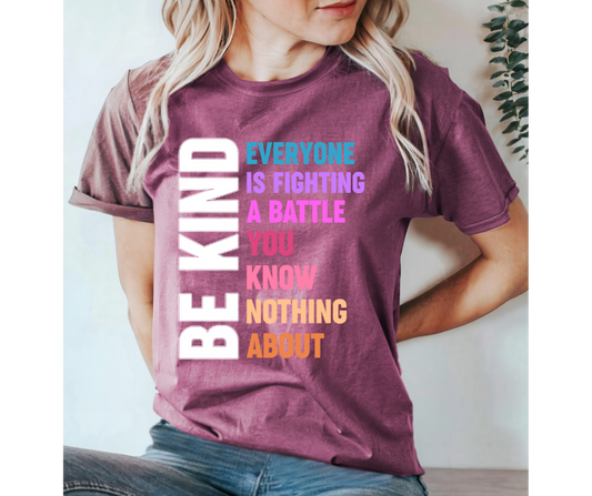 Be Kind Everyone Is Fighting a Battle You Know Nothing About 04778