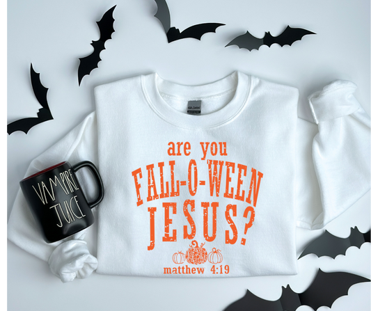 Are You Fall-o-Ween Jesus DTF Transfer 06045