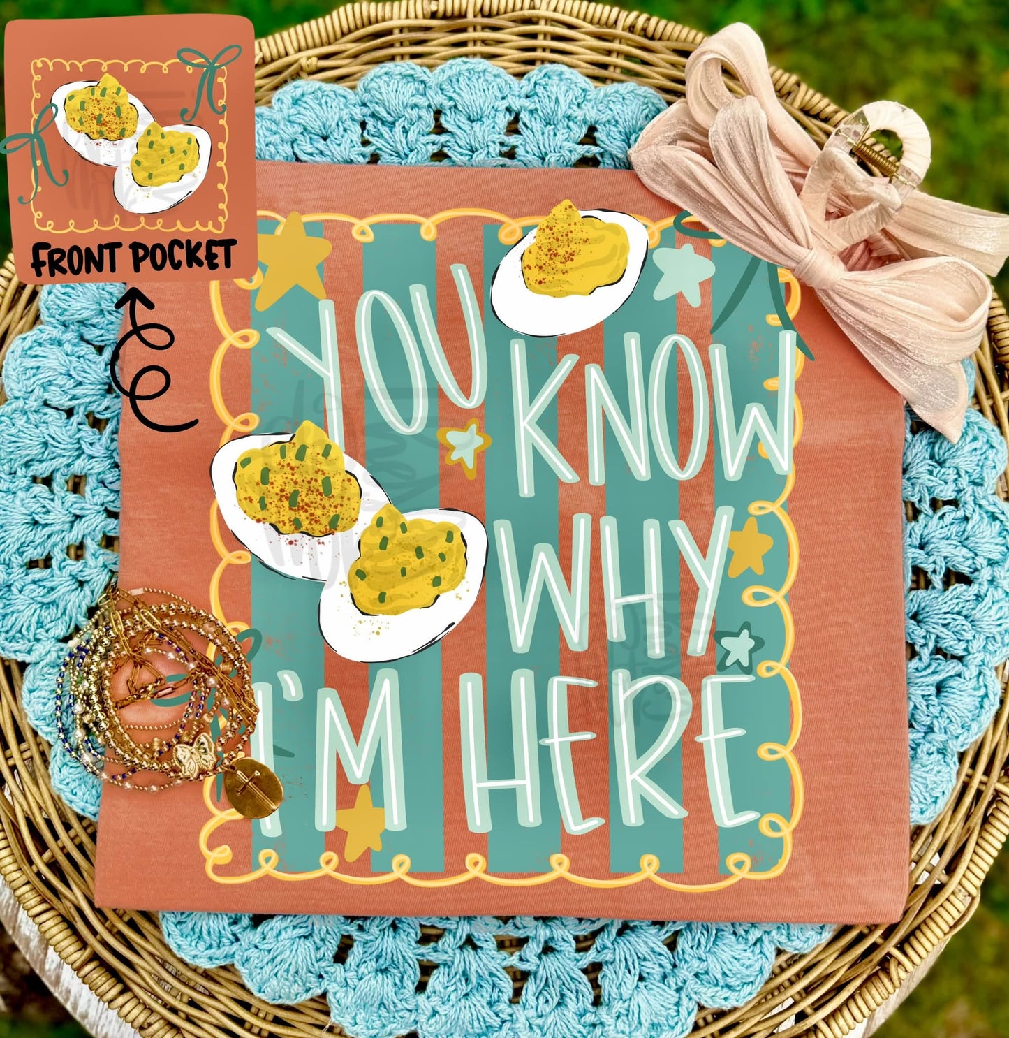 You Know Why I'm Here Deviled Eggs (Pocket Included) 09280