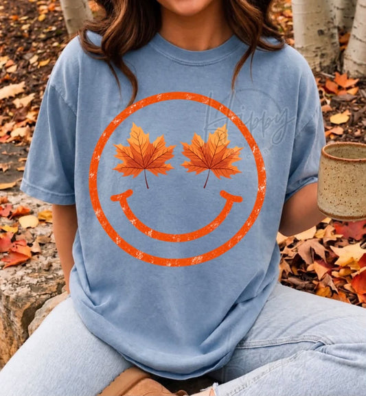Fall Smile Leaf Eyes 09417