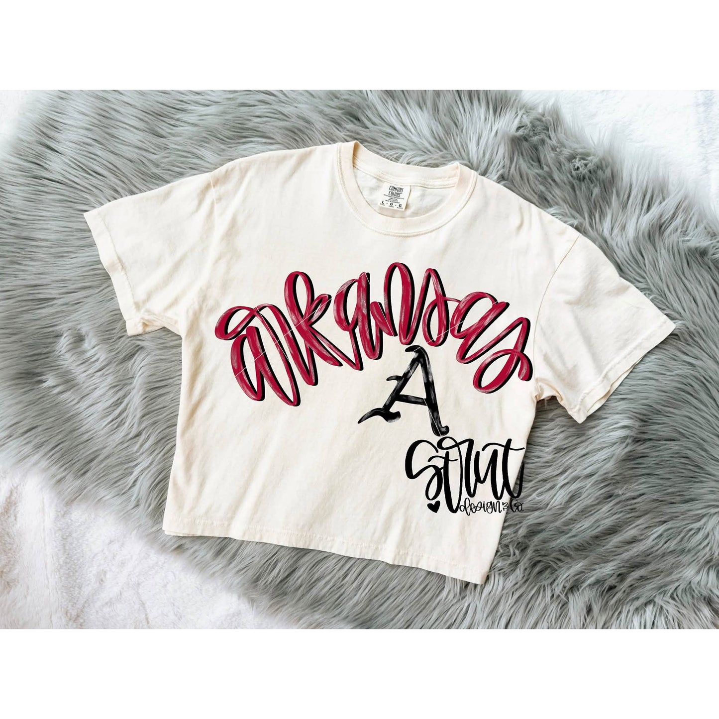 Faux Glitter Script Arkansas 09619