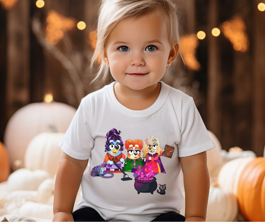 Hocus Pocus Blue Dog DTF Transfer 06075