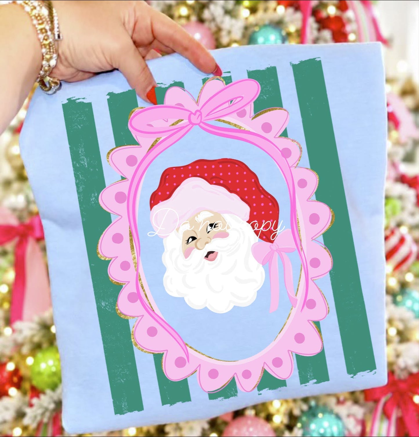 Santa Frame Stripes 09531