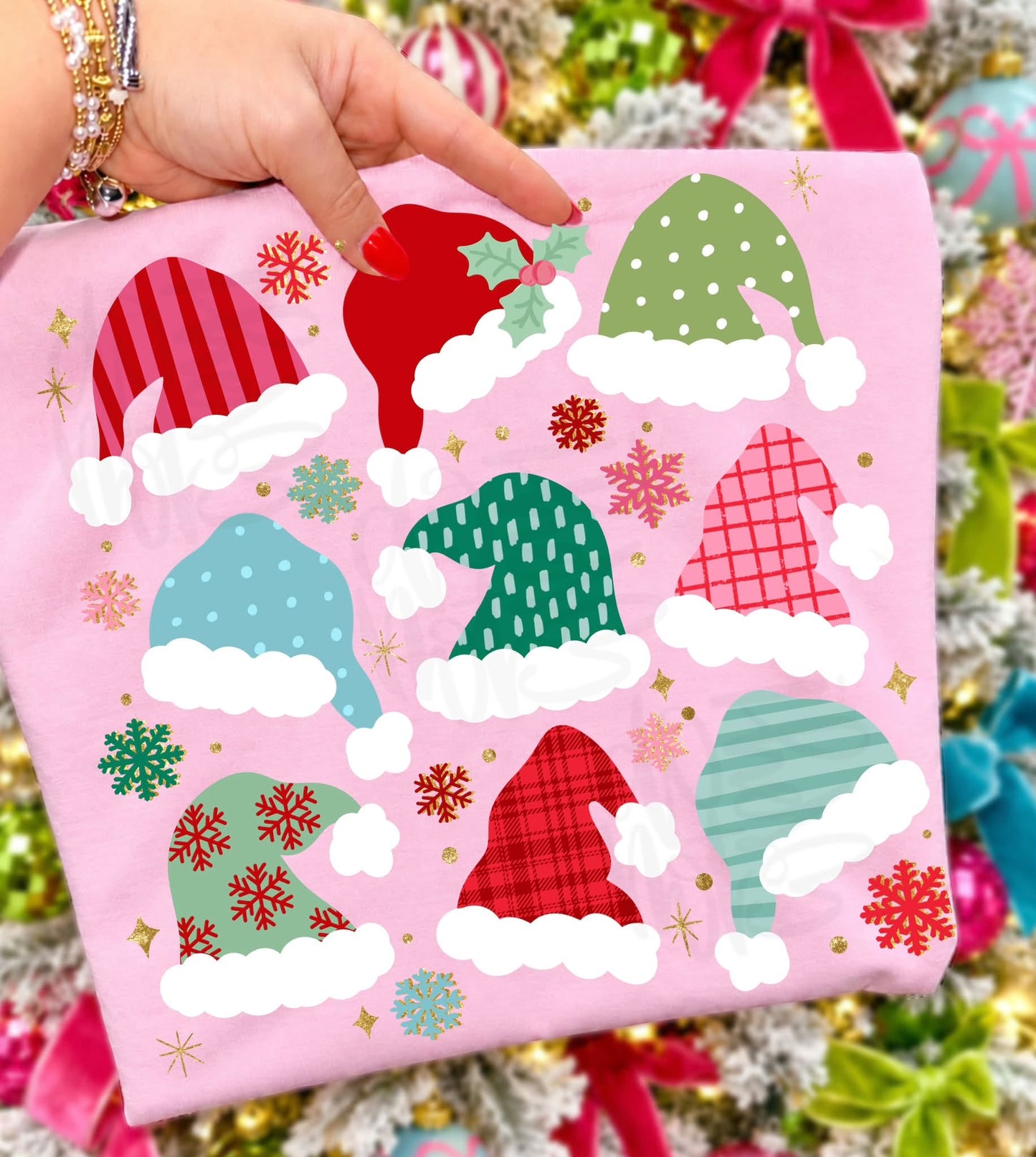 Patterned Santa Hats 09530