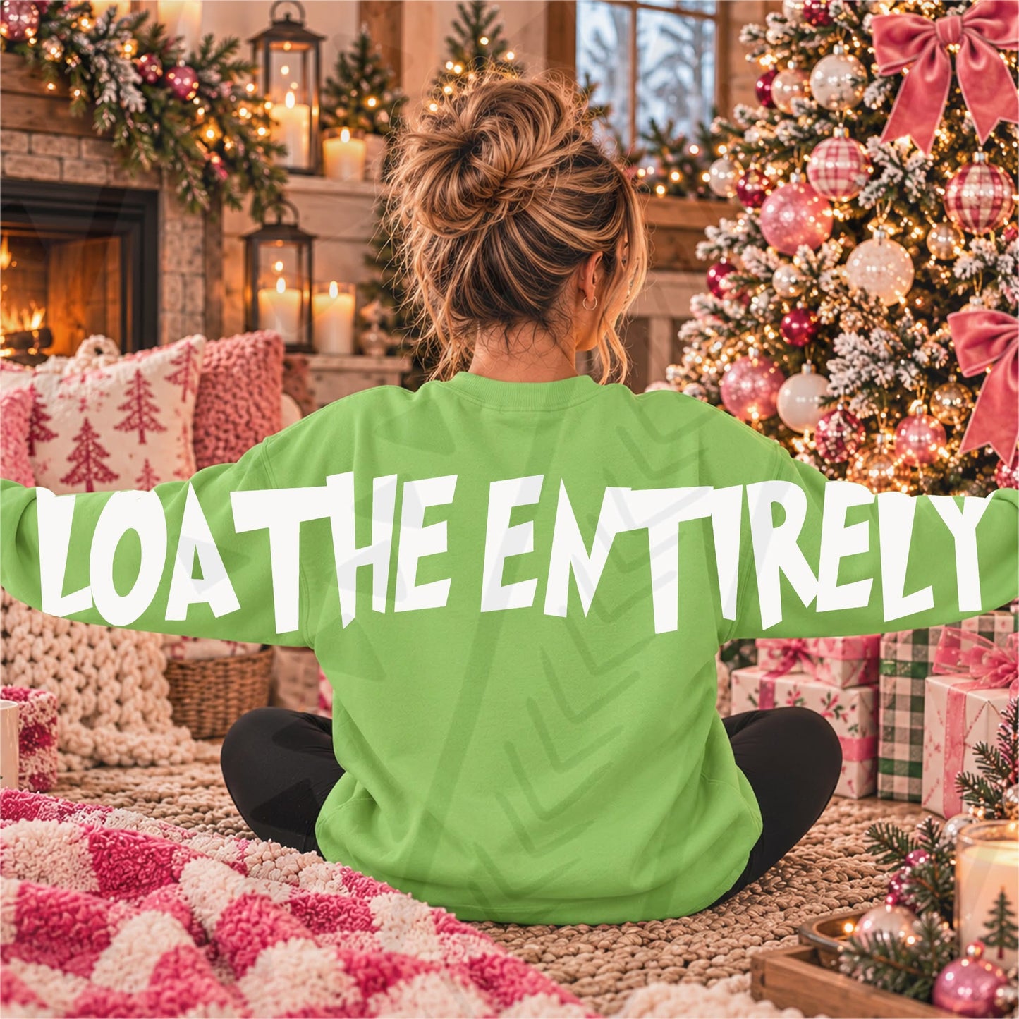 Loathe Entirely White Big Back + Front 09652