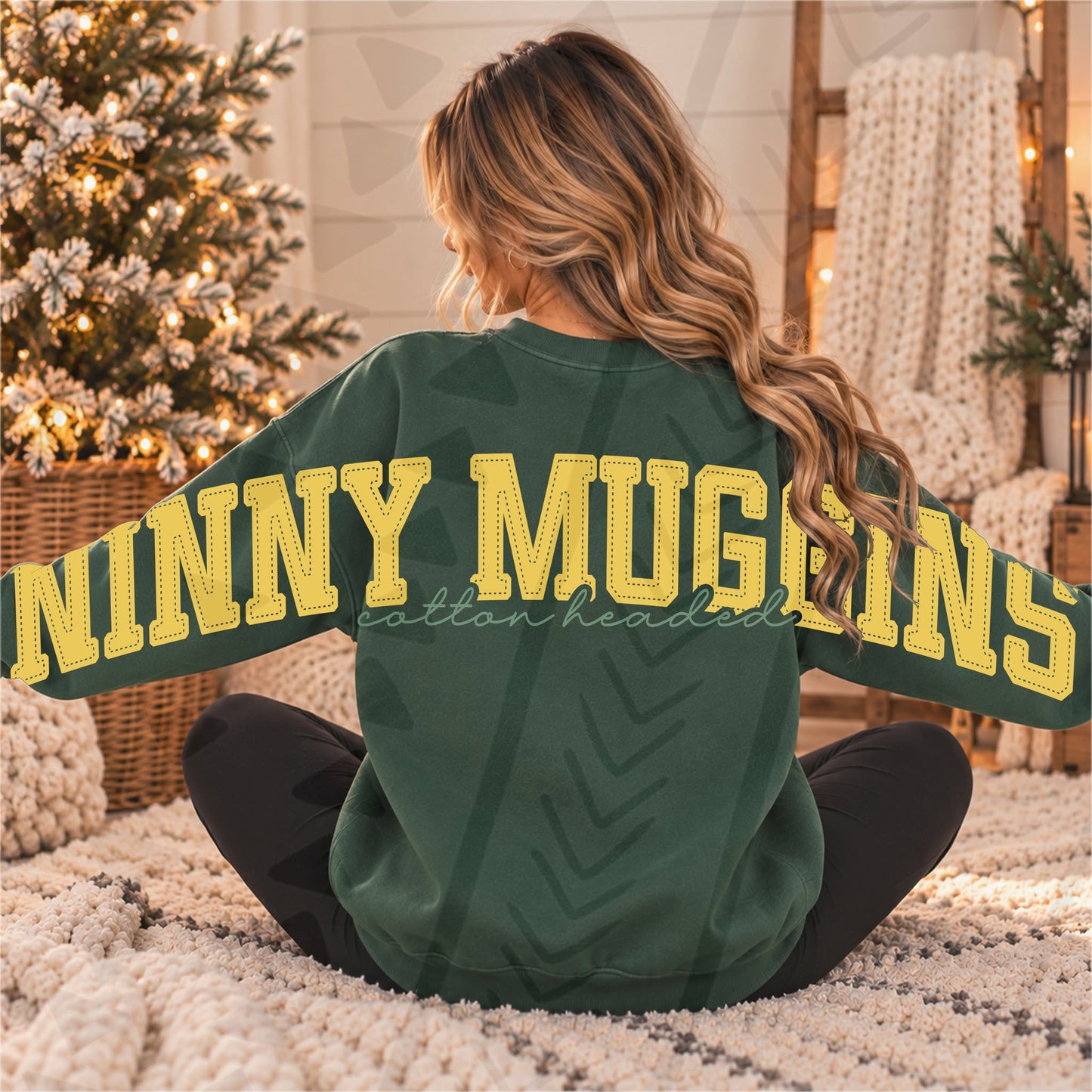Cotton Headed Ninny Muggins Elf Big Back + Front 09649