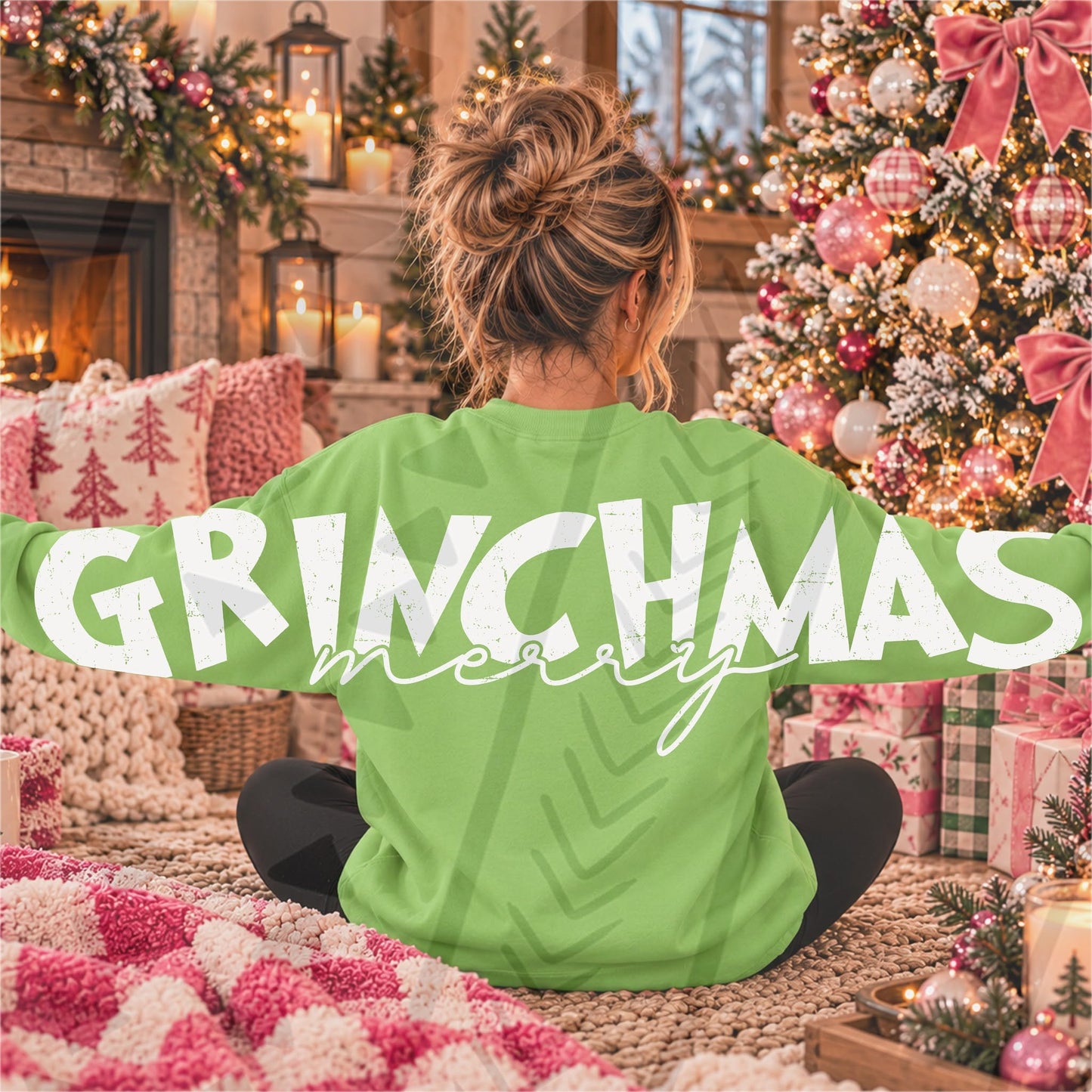 Merry Grinchmas Big Back + Front 09647