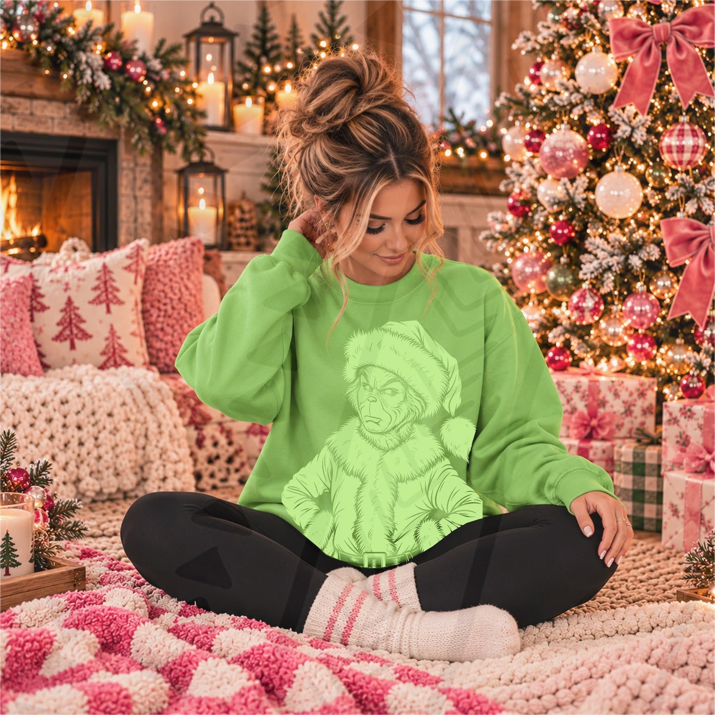 Loathe Entirely Green Big Back + Front 09651