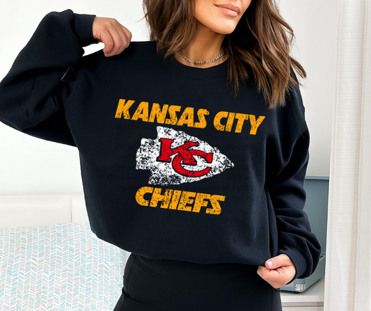 Kansas City Chiefs Distressed 03491