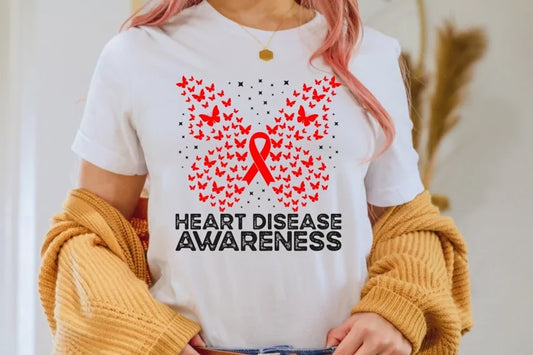 Heart Disease Awareness Butterfly 03586