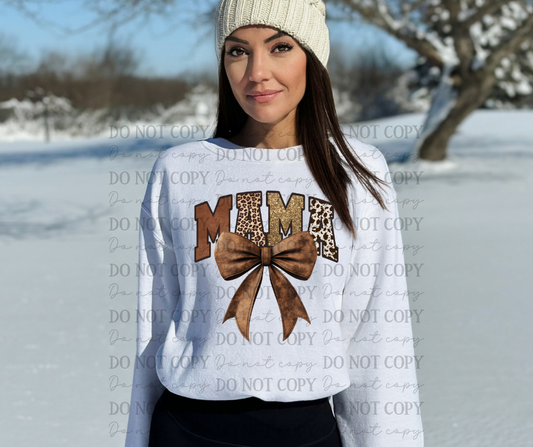 Mama Brown Leopard Cowhide Coquette 03121