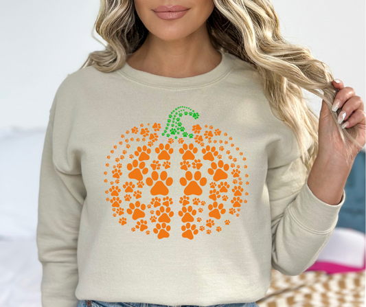 Paw Print Pumpkin 04599