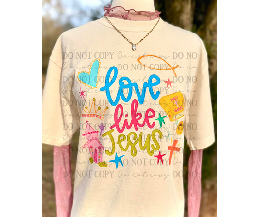 Love Like Jesus Doodles 07272