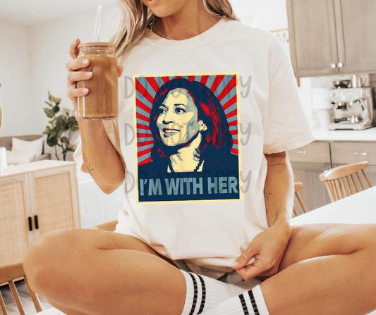 Vintage I'm With Her Kamala Harris 04753
