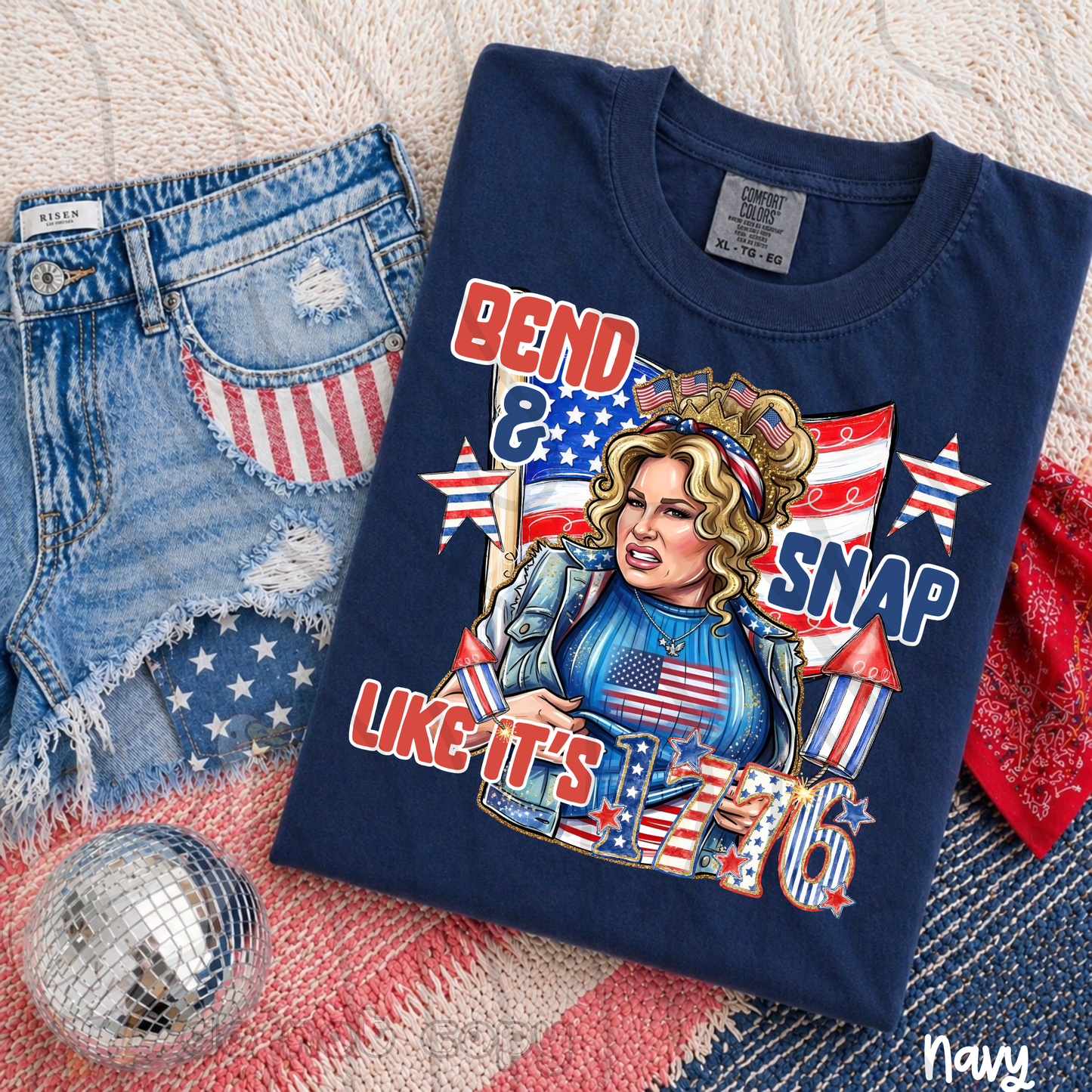 Bend and Snap Like It's 1776 Flag 08604