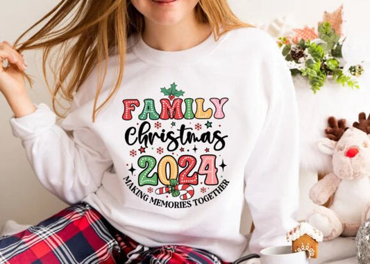 Family Christmas 2024 Making Memories Together Dotted 04456