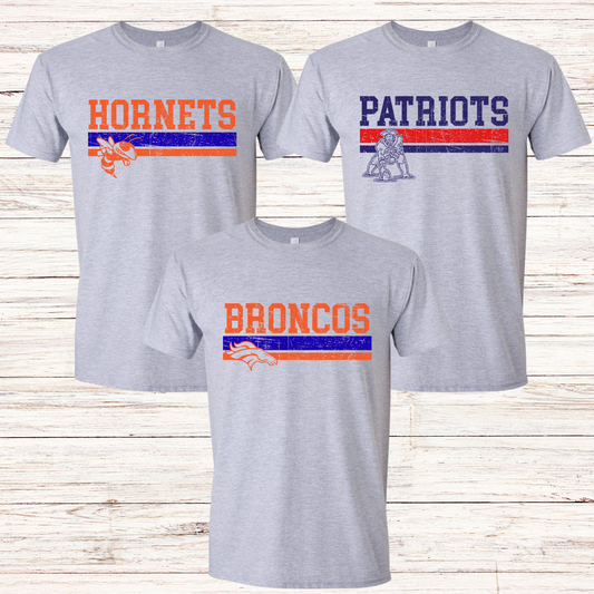 Distressed Mascot Stripes Custom 01202