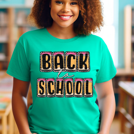 Back To School Checkered Pencil 04906