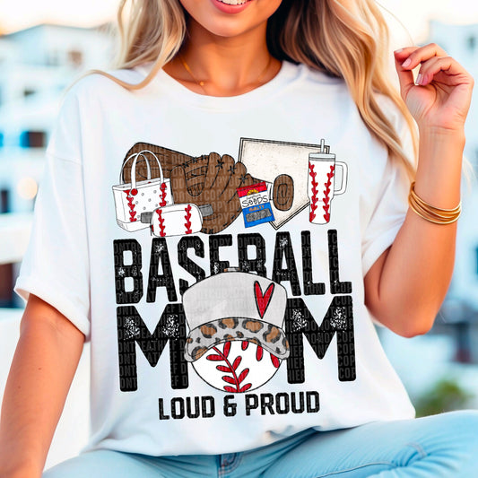 Loud and Proud Baseball Mom 02675