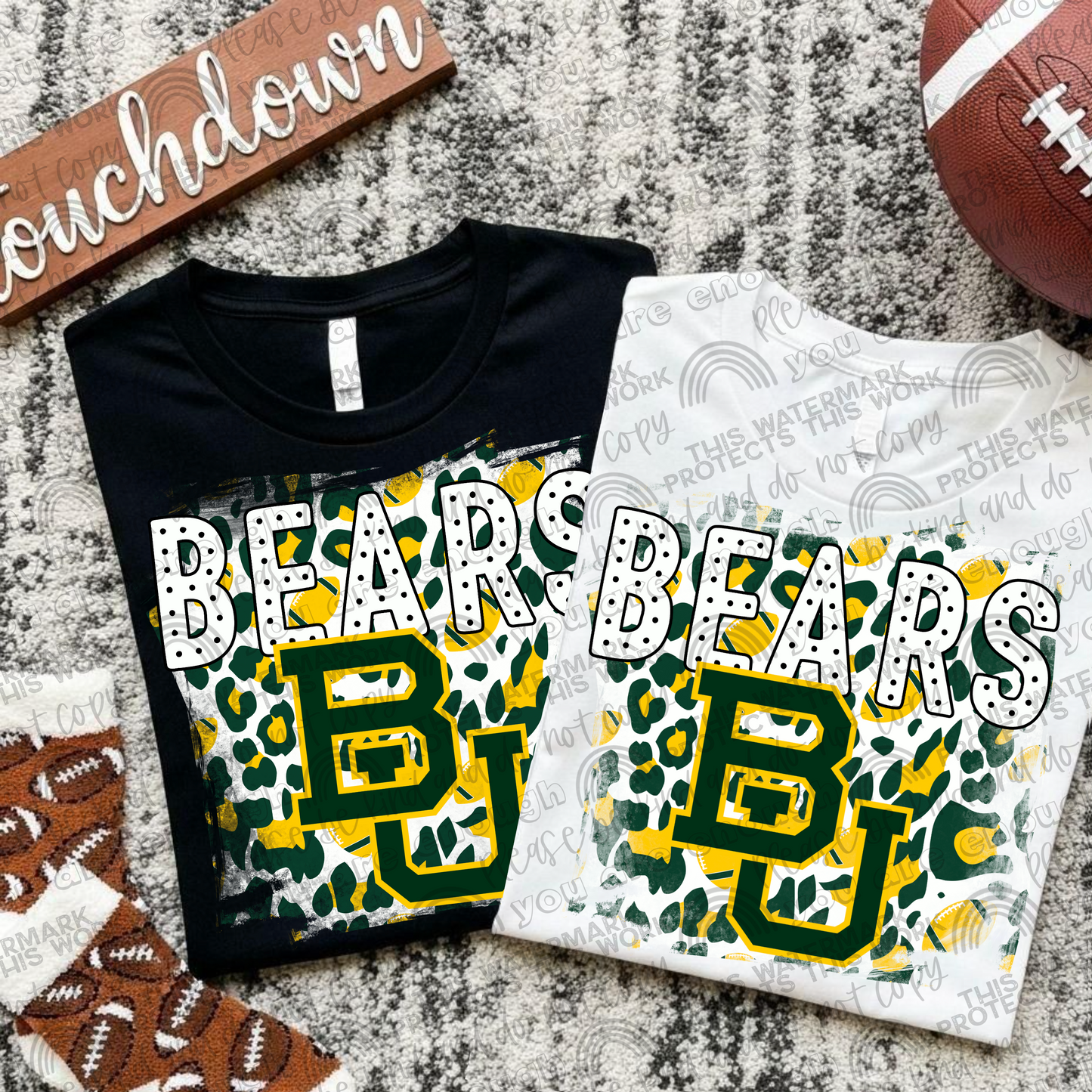 College Football Teams Leopard Splash (Choose Yours) 00289