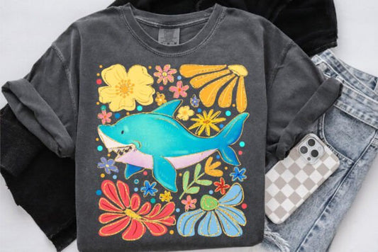 Boho Floral Shark 02065
