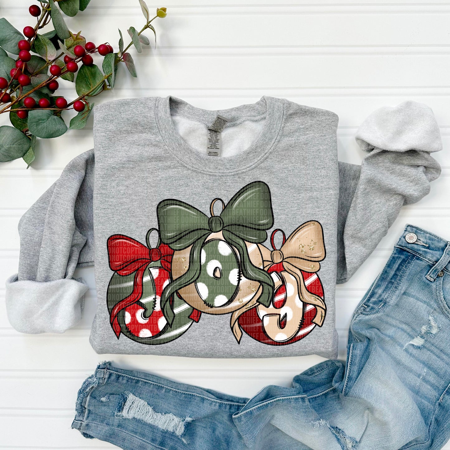 Joy Trio Ornaments Dotted 04476