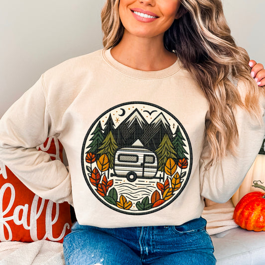 Camping Faux Embroidery 04720