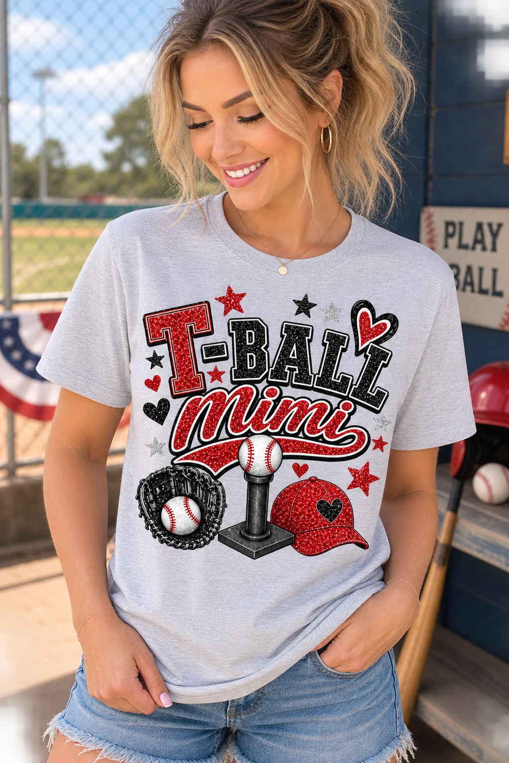 T-Ball Mimi Faux Glitter 09093