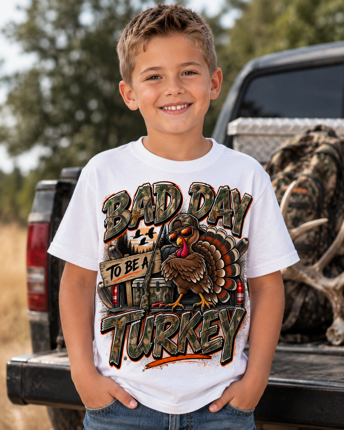 Bad Day to Be a Turkey Camo Boy 09088