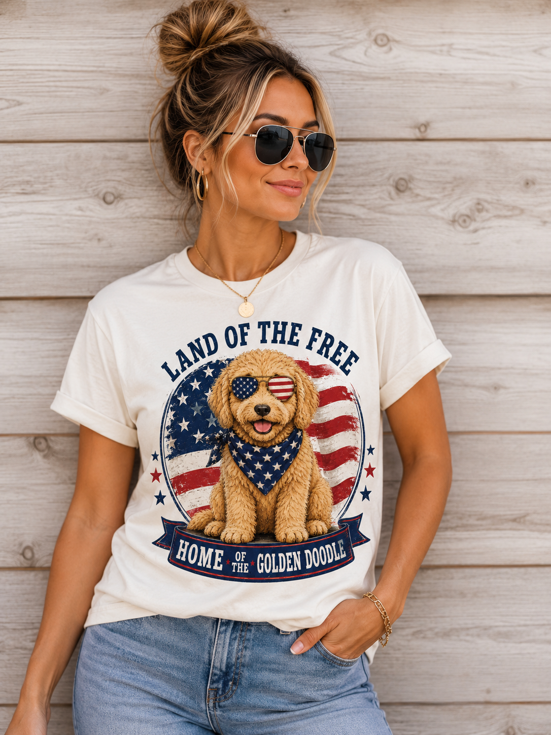 Land of the Free Home of the "Dog Breed" (Choose Yours) 08279